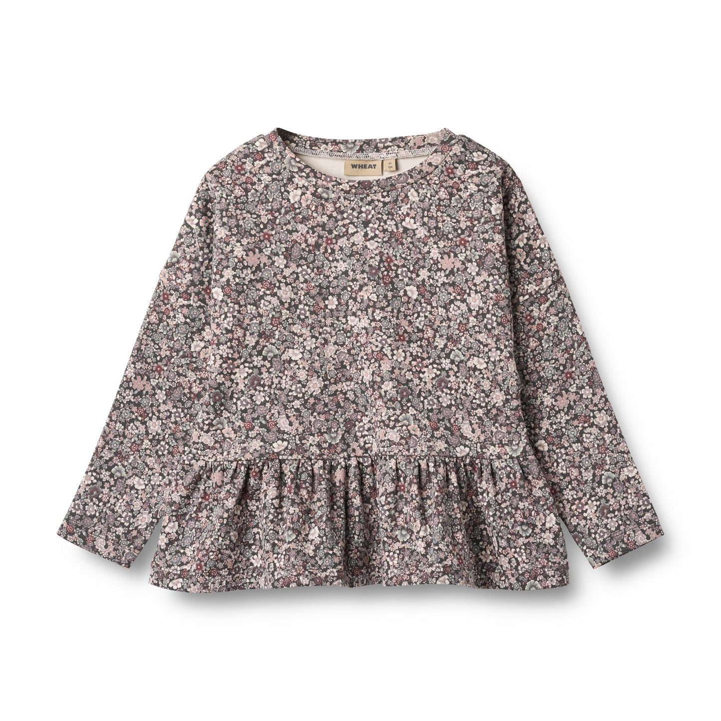 Wheat ausgestelltes Langarmshirt Carolina - Purple Stone Flowers