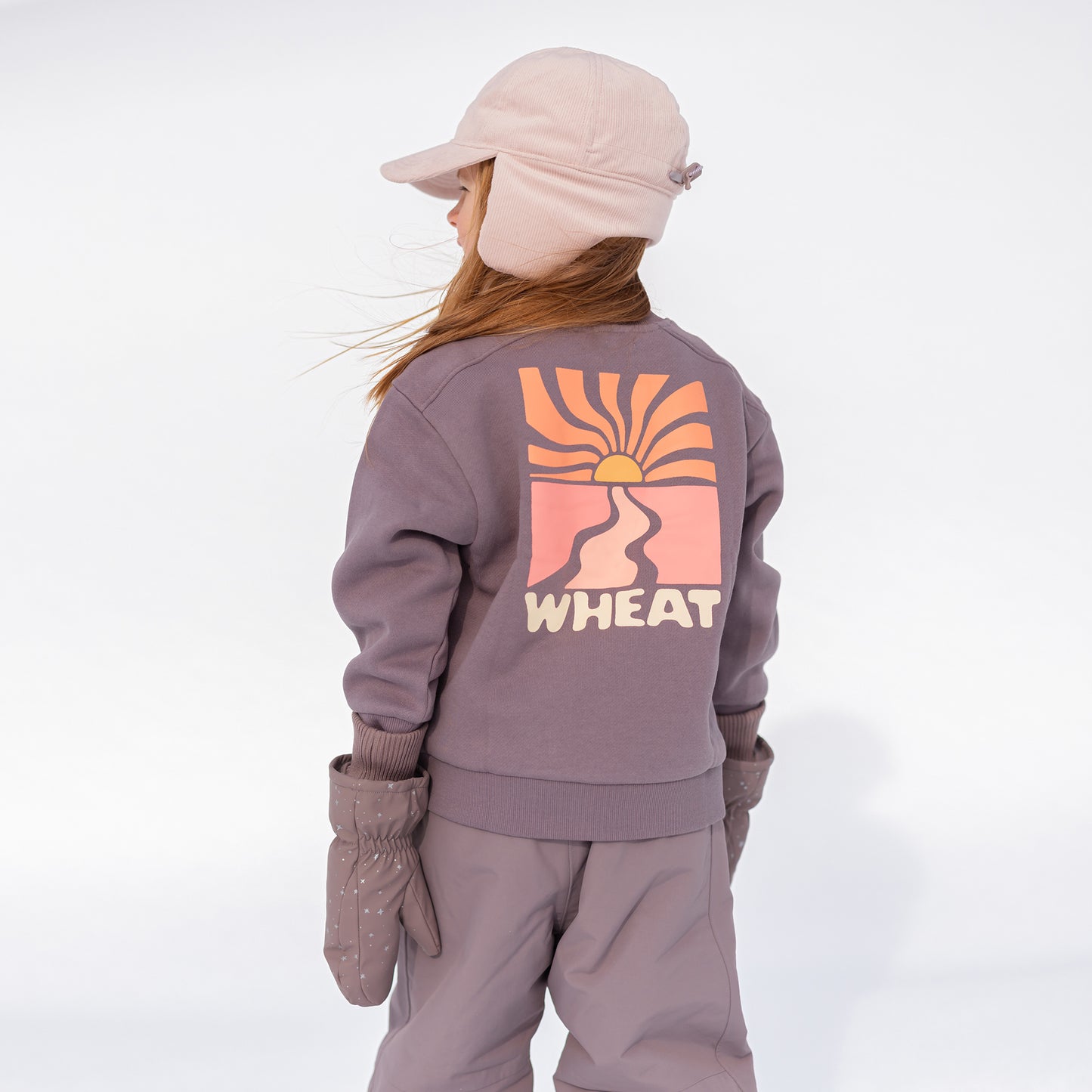 Wheat Sweater Ellis - Purple Stone