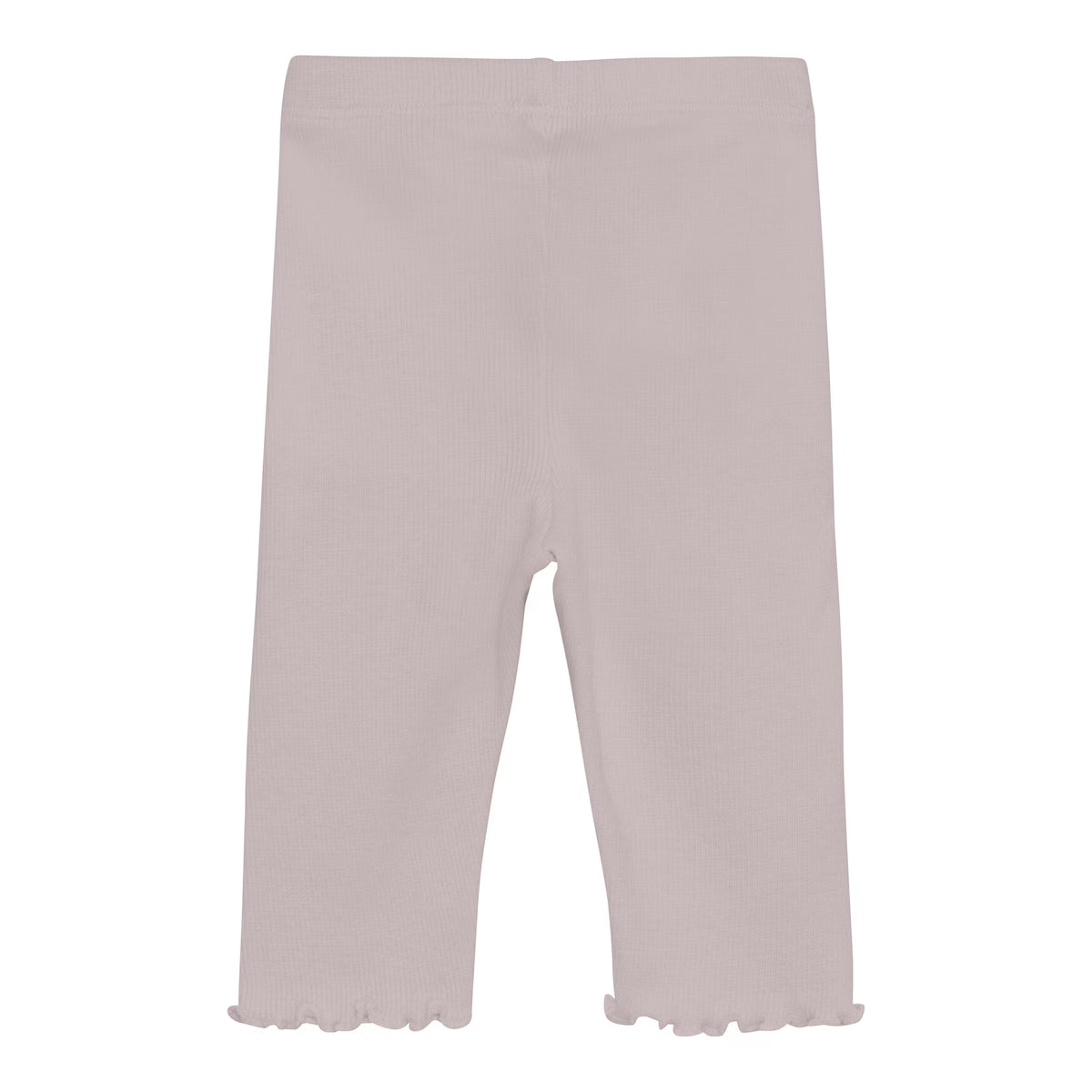 Huttelihut gerippte Leggins mit Rüschen - Cloud Gray