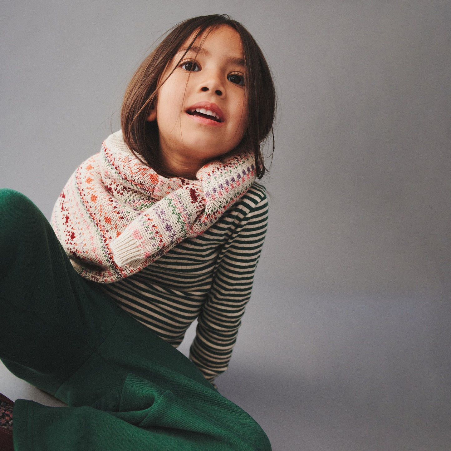 Wheat Jaquard-Pullover Olga - Multi
