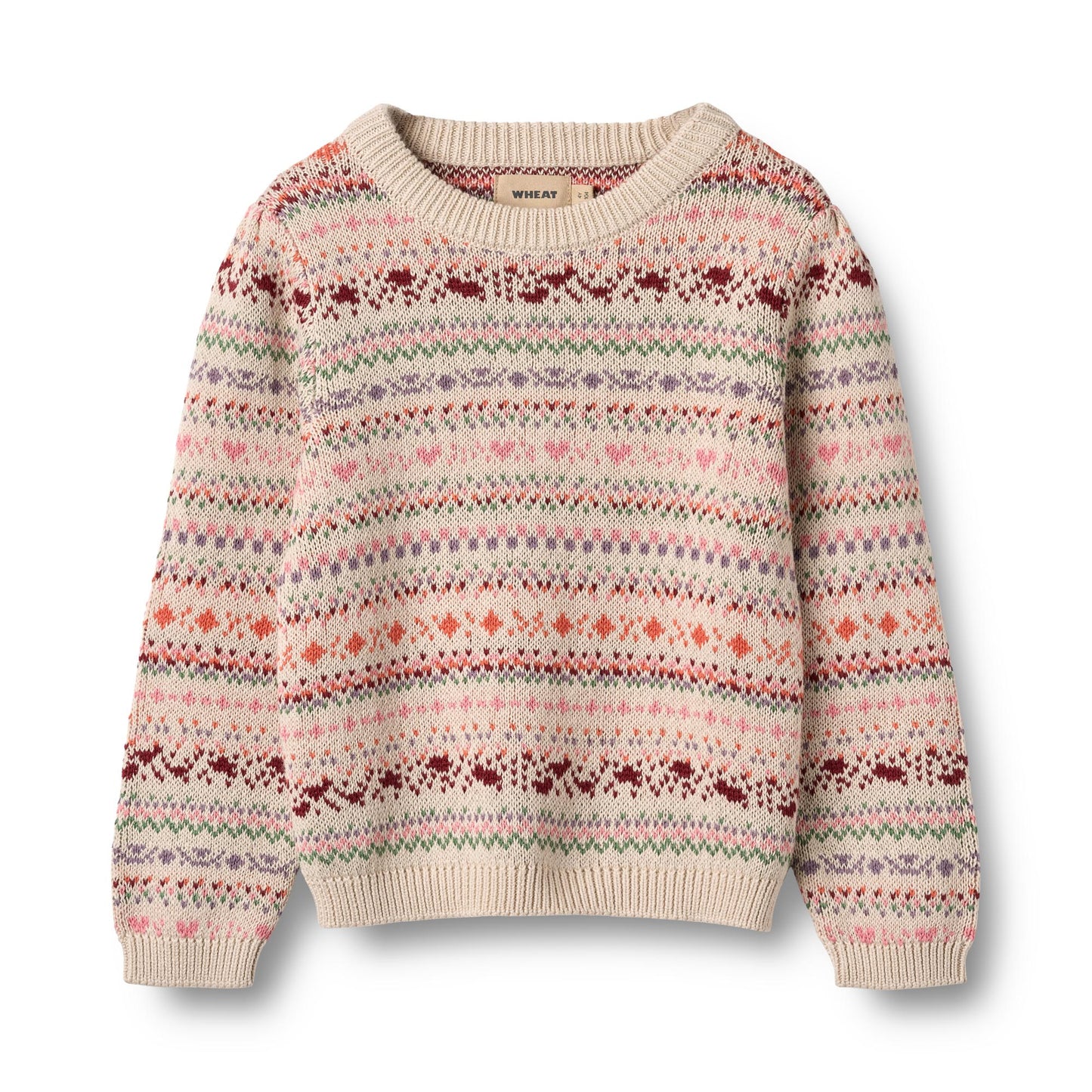 Wheat Jaquard-Pullover Olga - Multi