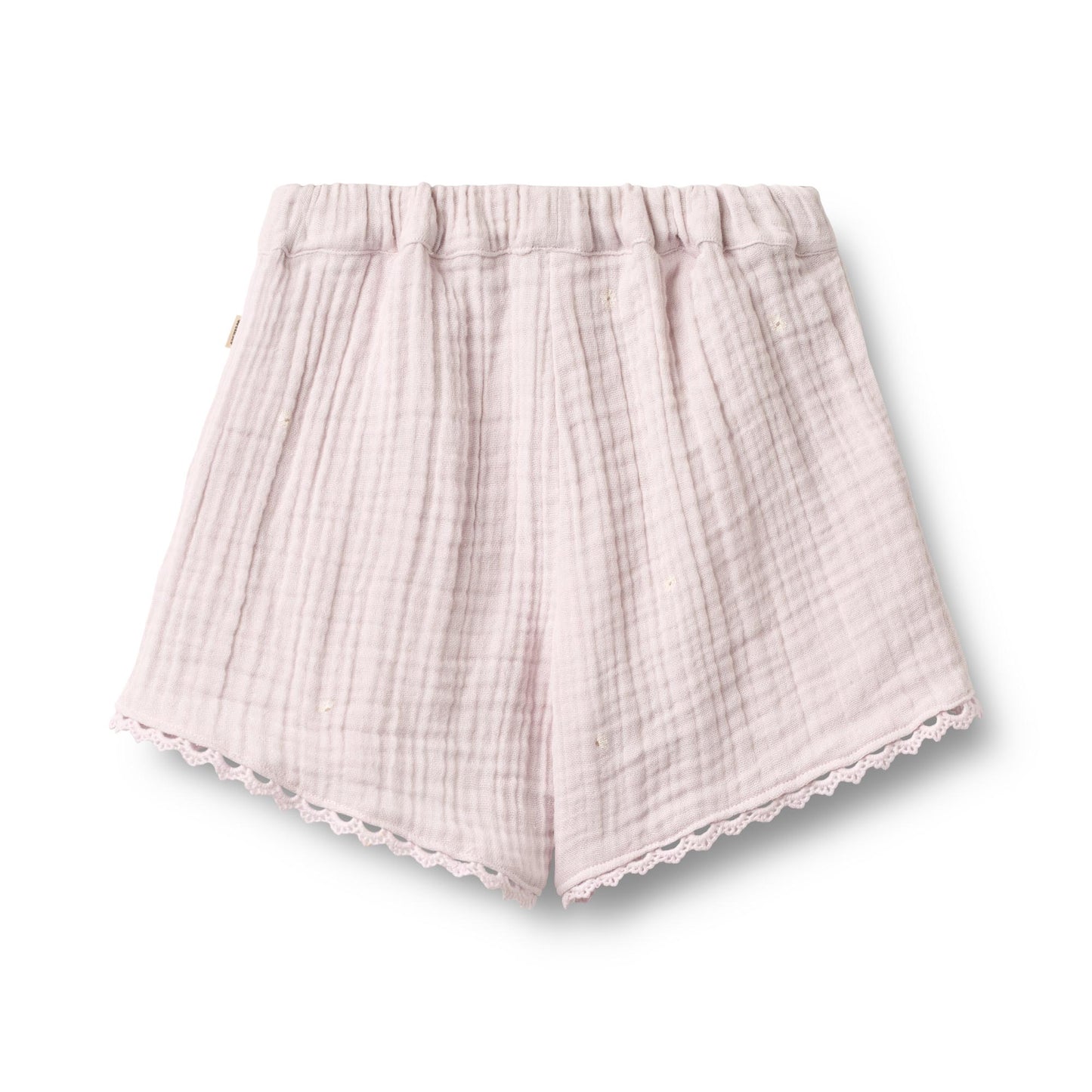 Wheat Musselin Shorts Eileen "Purple Light Flowers"