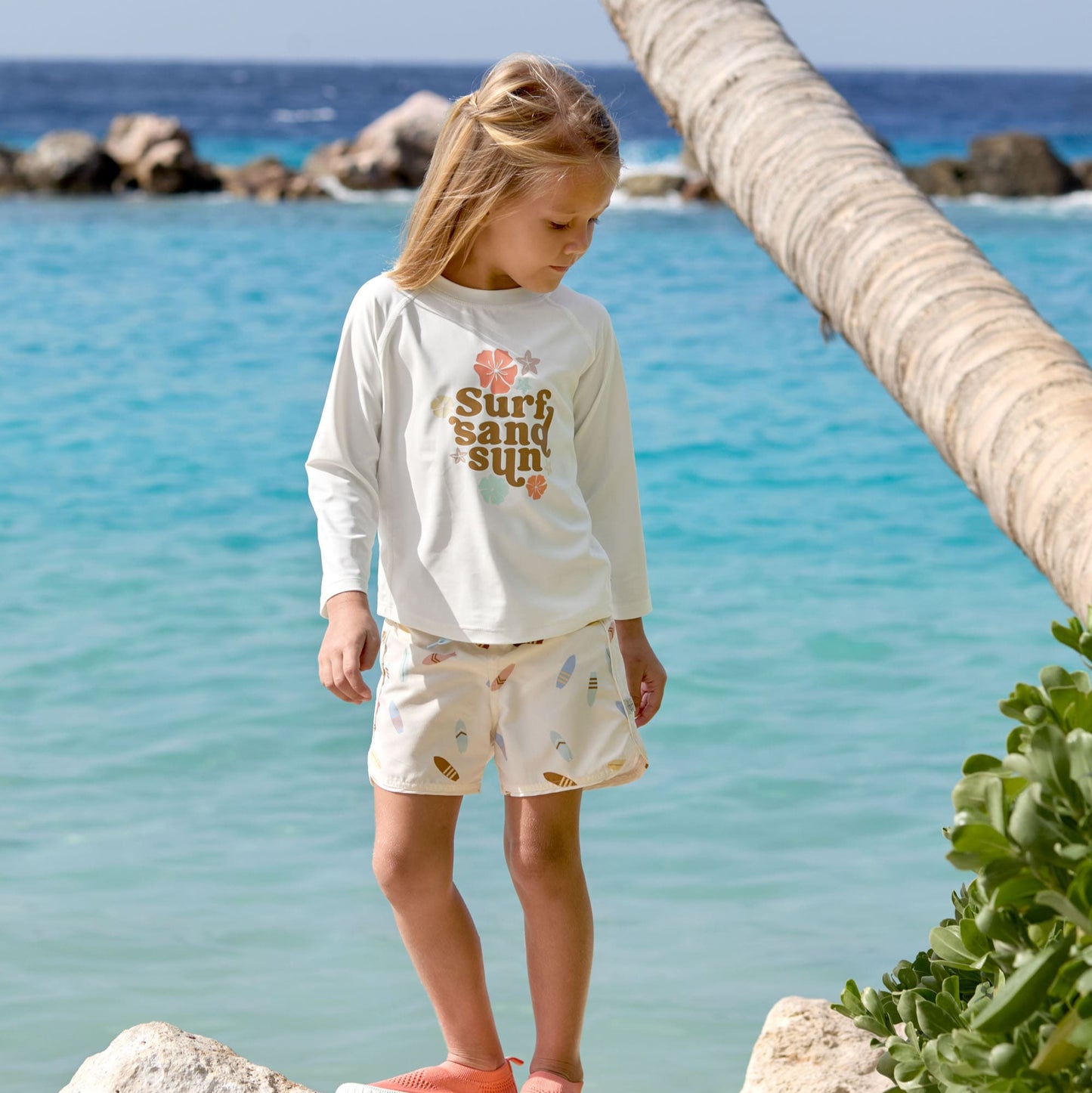 Lässig Badeshorts mit UV-Shorts