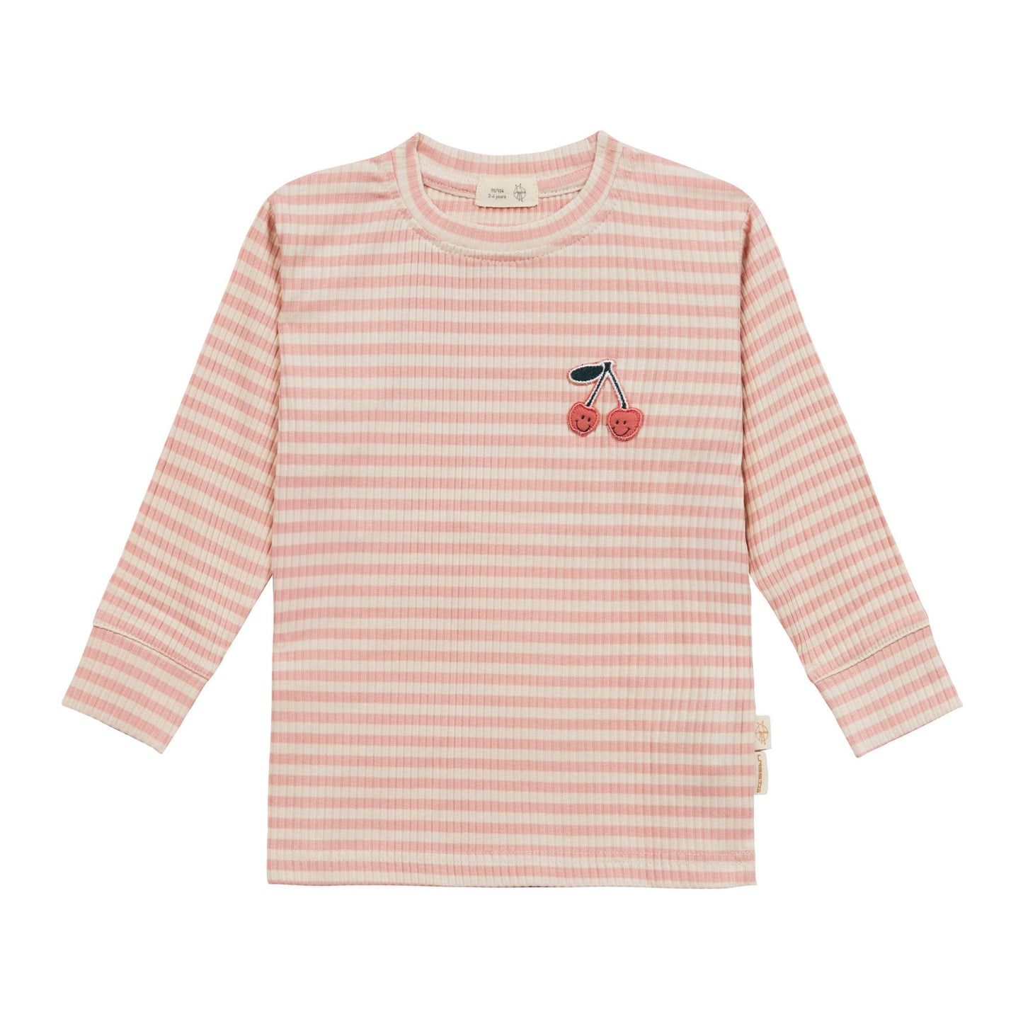 Lässig Long Sleeve Shirt gerippt Cherry