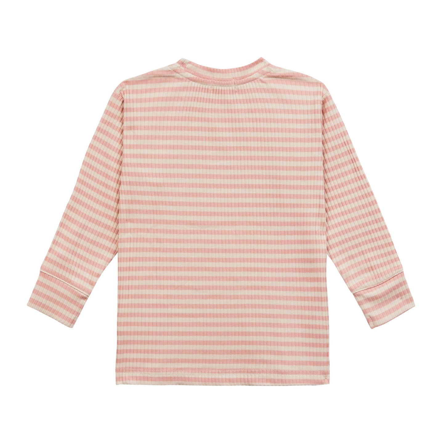 Lässig Long Sleeve Shirt gerippt Cherry