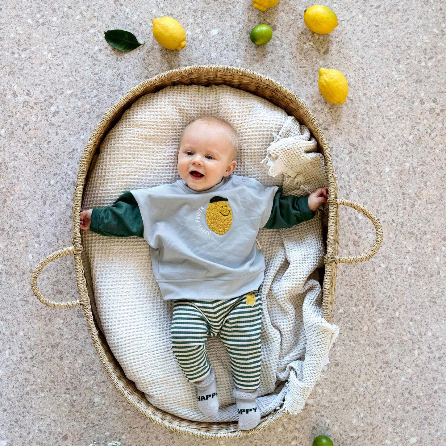 Lässig Leggings gerippt Lemon