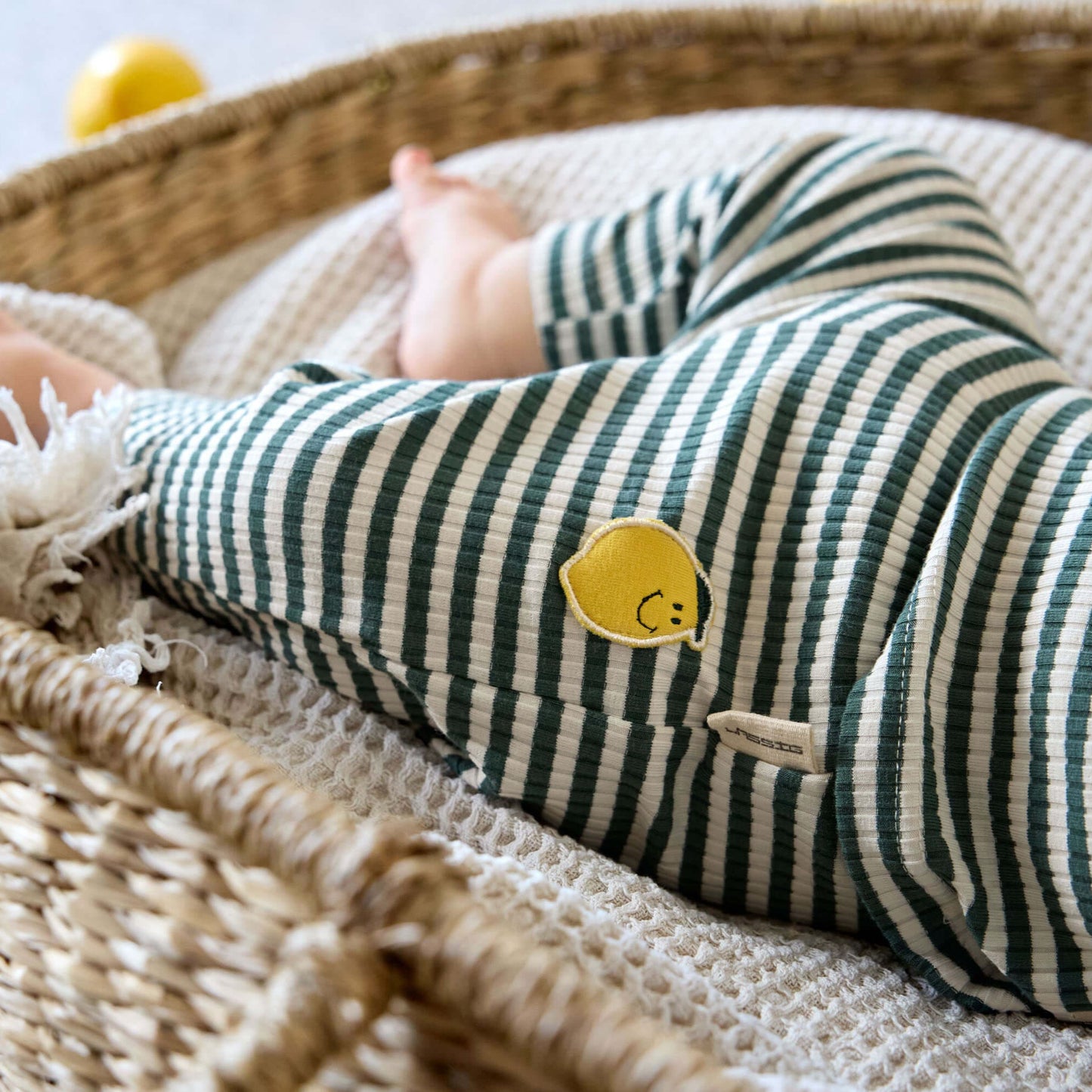 Lässig Leggings gerippt Lemon