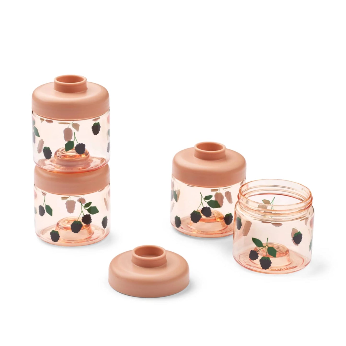 Liewood Snackboxen Tritan 4er-Pack Dominique - Berry