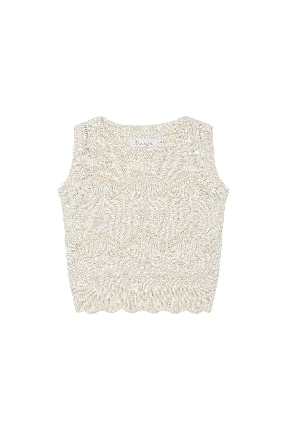 Leevje Stricktop mit Lochstrickmuster