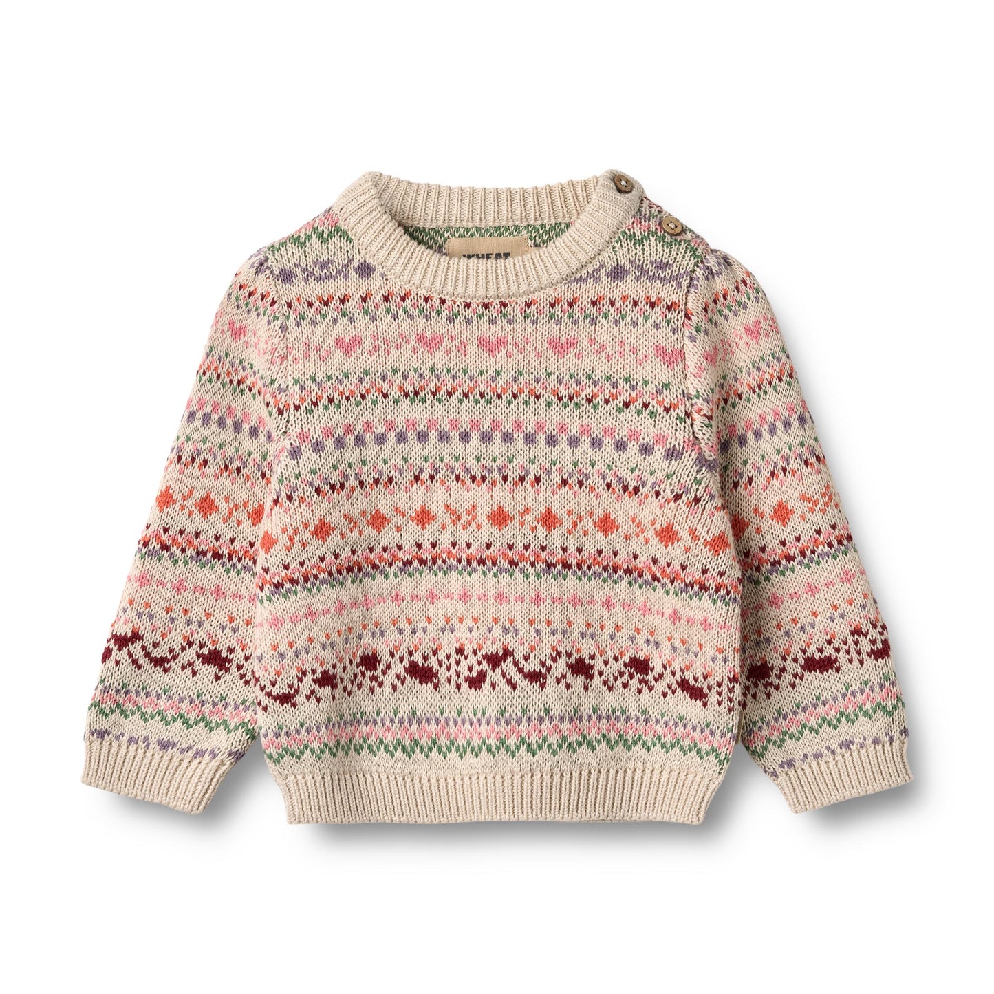 Wheat Baby Jacquard Pullover Olga "Multi"