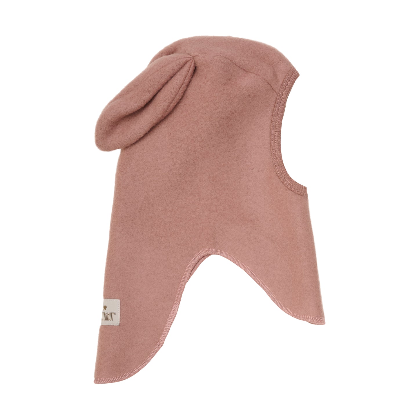 Huttelihut Schlupfmütze aus Wollfleece mit Häschenohren "Burlwood"