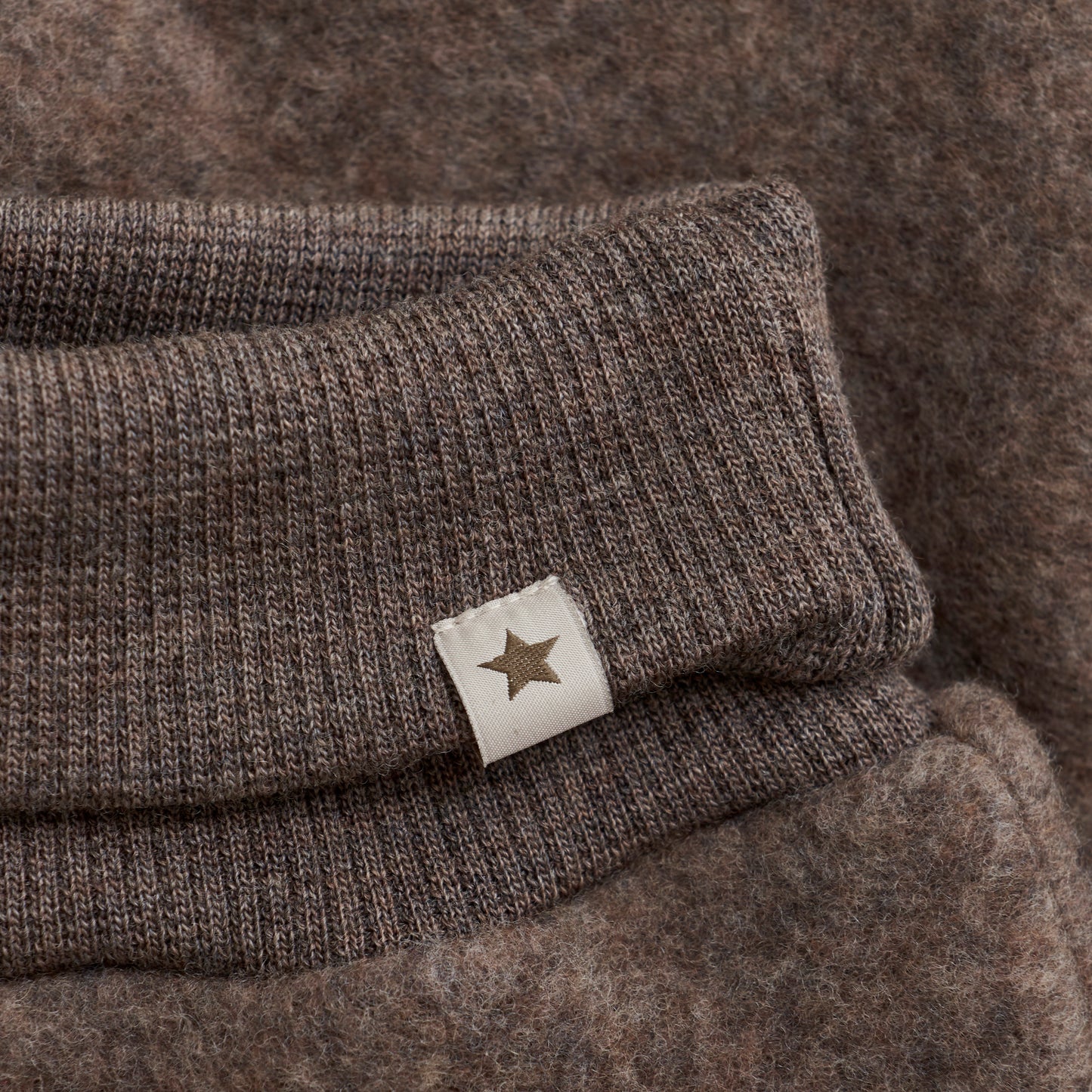Huttelihut Wollfleecehose "Brown Melange"