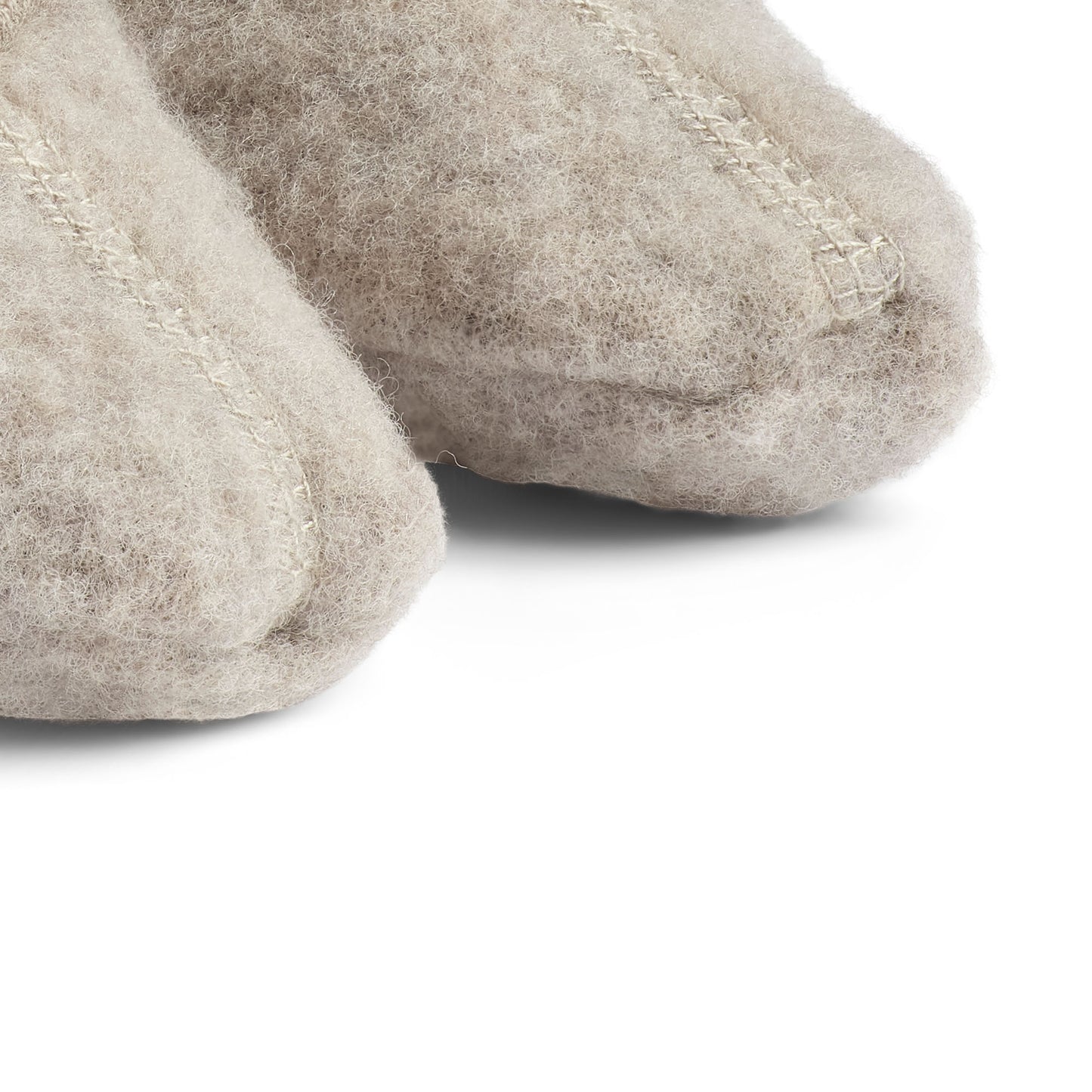 Wheat Booties Lei aus Wollfleece "Khaki Melange"
