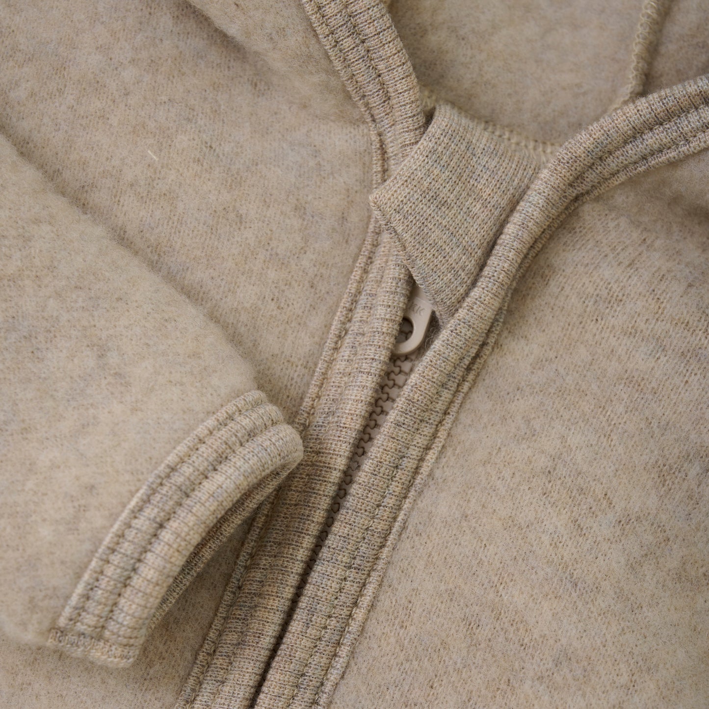 Huttelihut Wollfleecejacke "Camel Melange"