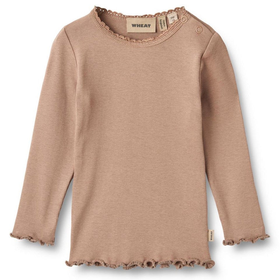Wheat Langarmshirt Reese Nougat Rose