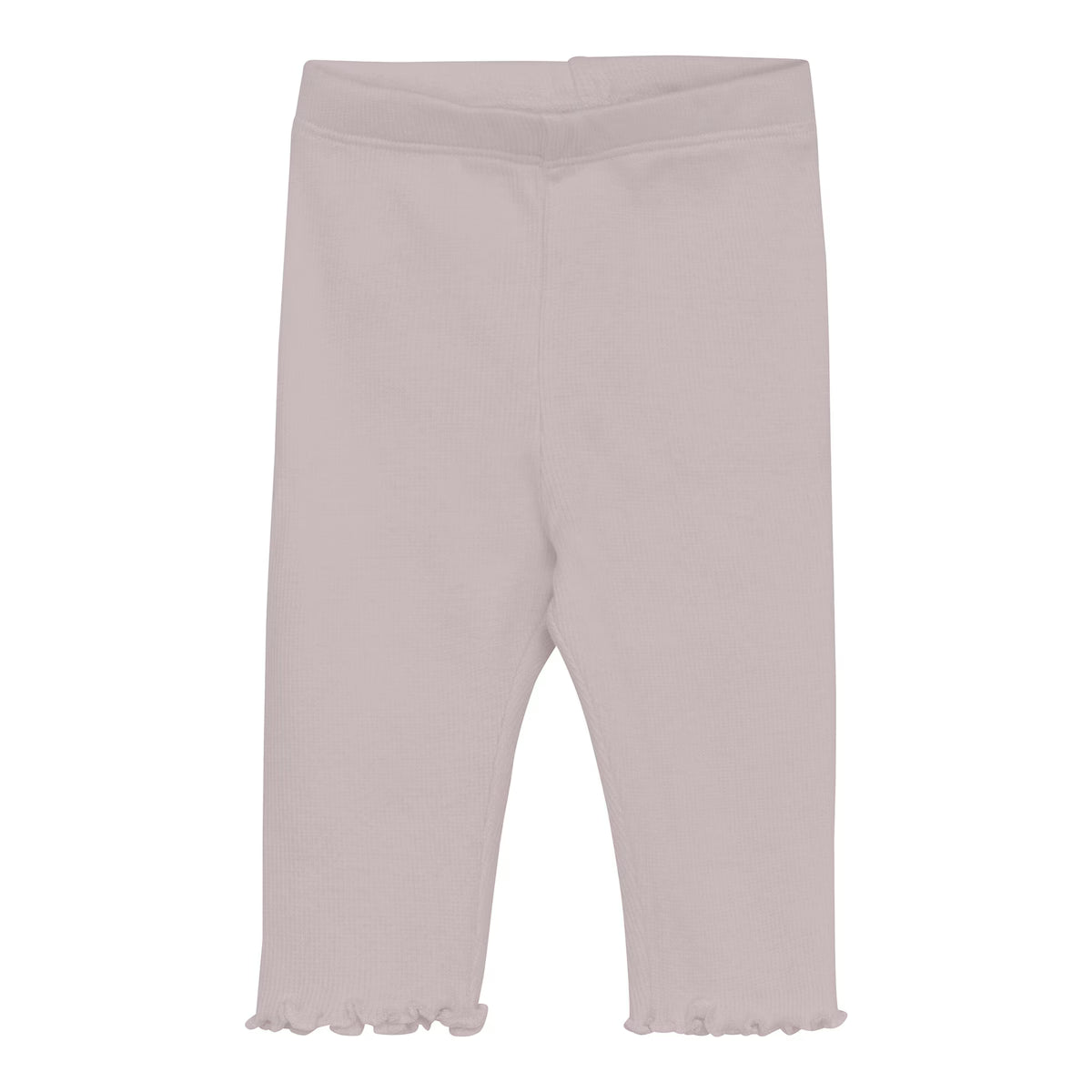 Huttelihut gerippte Leggins mit Rüschen - Cloud Gray