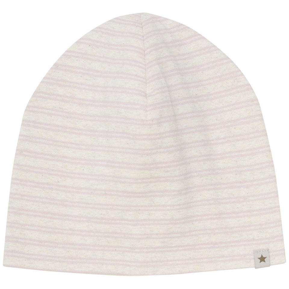 Huttelihut gestreifte Mütze Baby- Sepia Rose