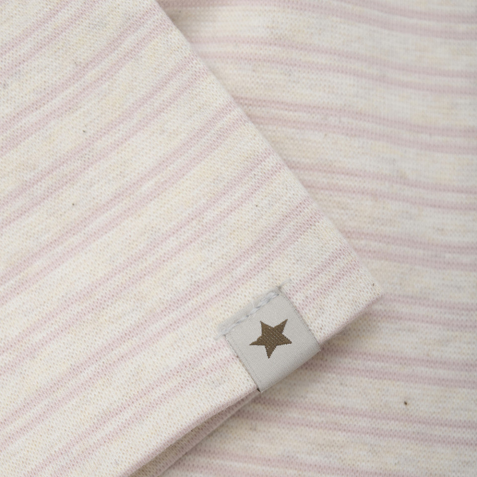 Huttelihut gestreifte Mütze Baby- Sepia Rose