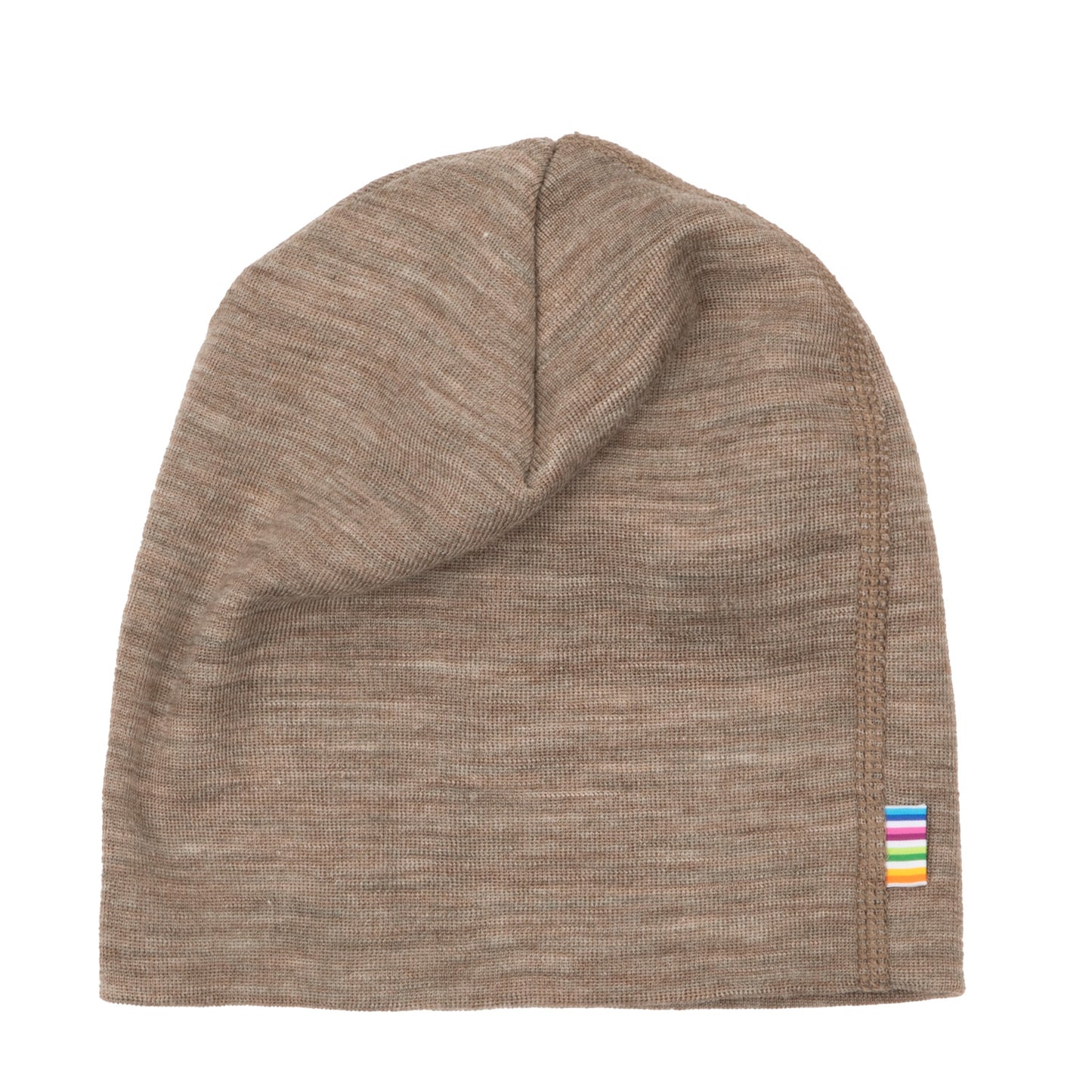 Joha Beanie aus Merinowolle & Seide "Hellbraun"