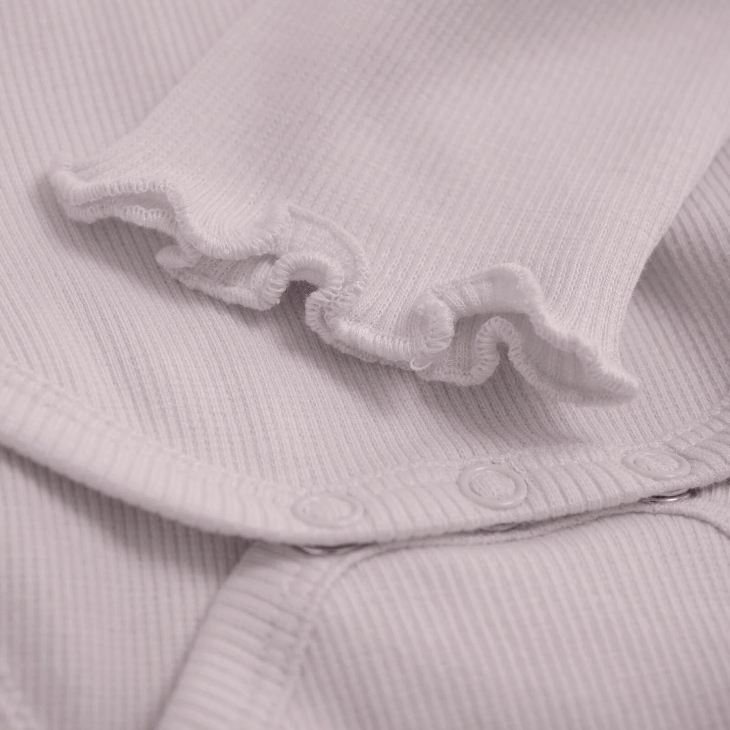 Huttelihut gerippter Langarmbody - Cloud Gray