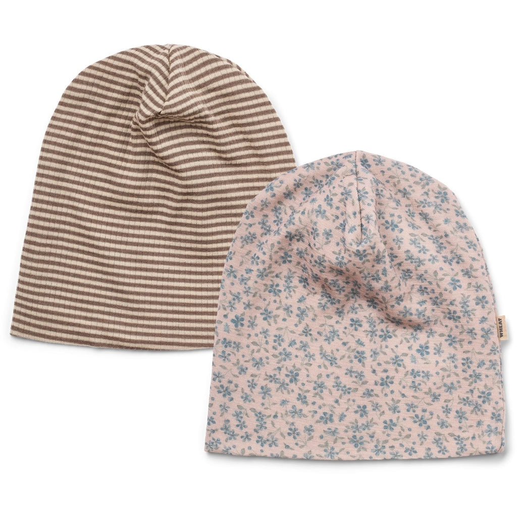 Wheat Wollmützen 2er Pack Emo "Blue Flowers"