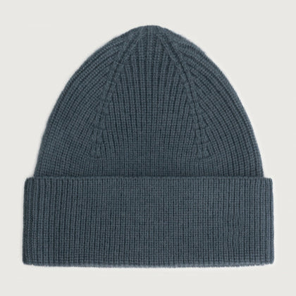 Gray Label Strickmütze aus Merinowolle "Blue Grey"