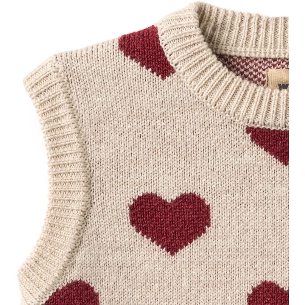 Wheat Jacquardweste Gaby "Herzen"