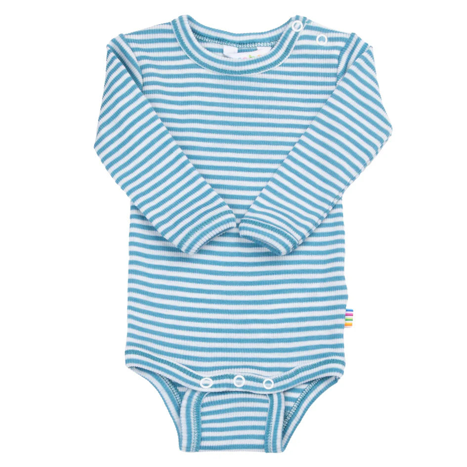 Joha Langarmbody Blau/Gestreift