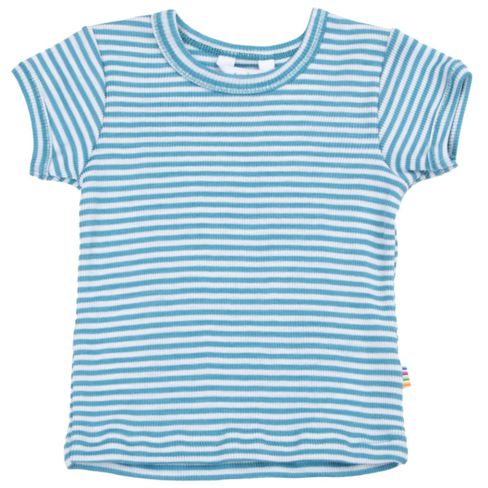 Joha Kurzarmshirt Blau/Gestreift