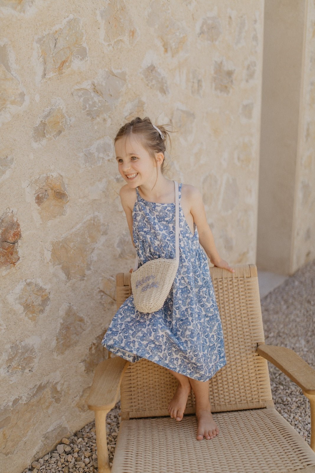 Leevje Maxikleid "Blue Flowers"
