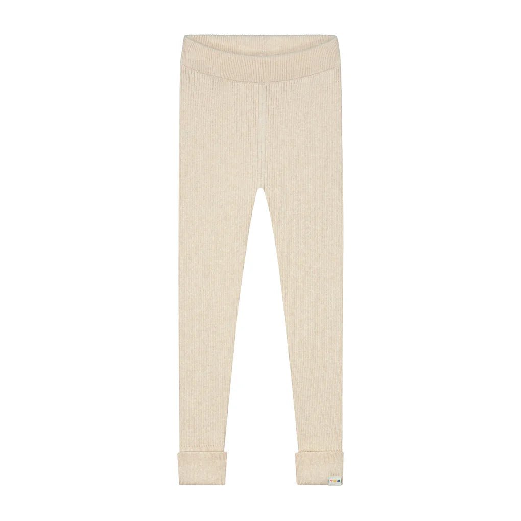 Yuki Leggins Fine Rib "Cream"