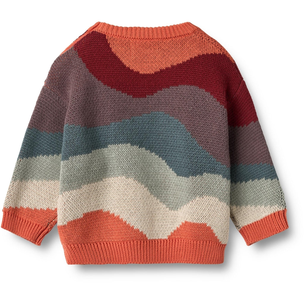 Wheat Jaquard Pullover Knud "Multi"