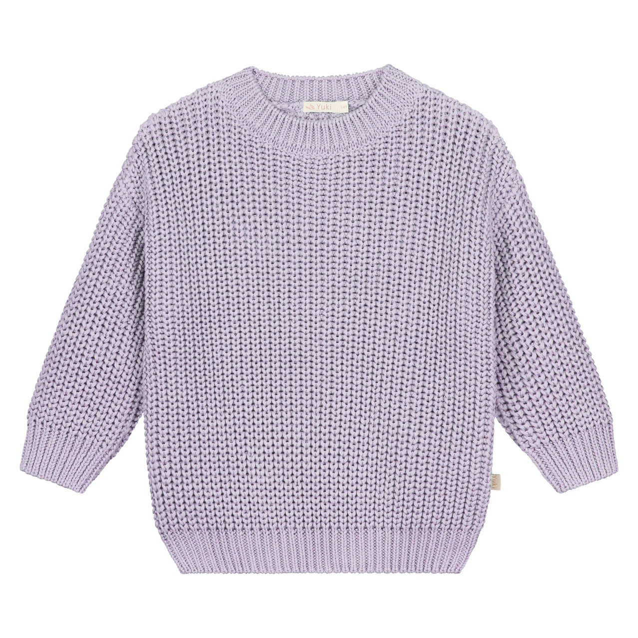Yuki Chunky Knitted Sweater - Lilac