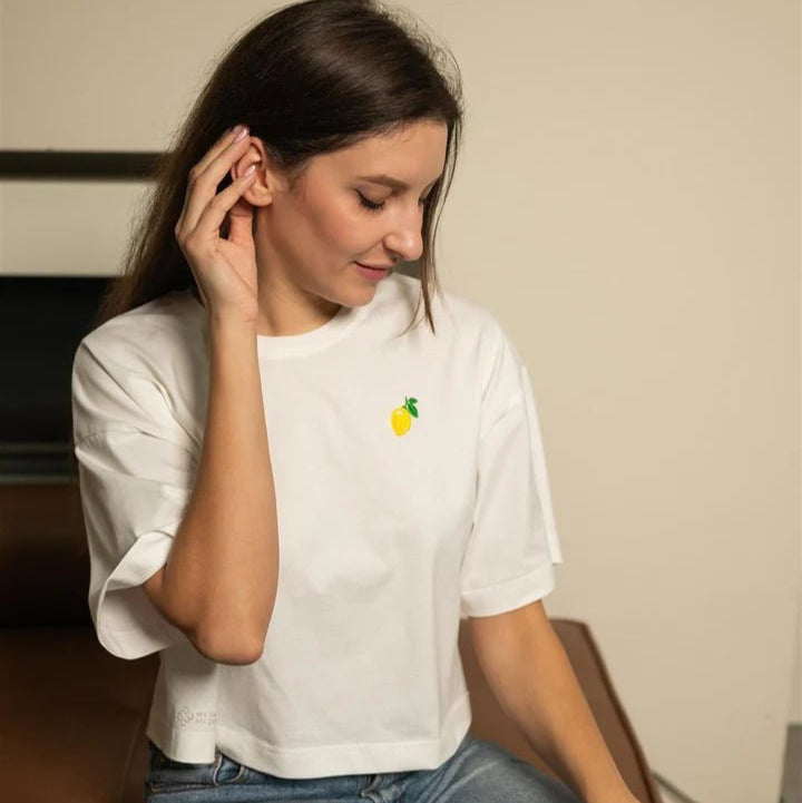 MDMD Crop T-Shirt Lemon