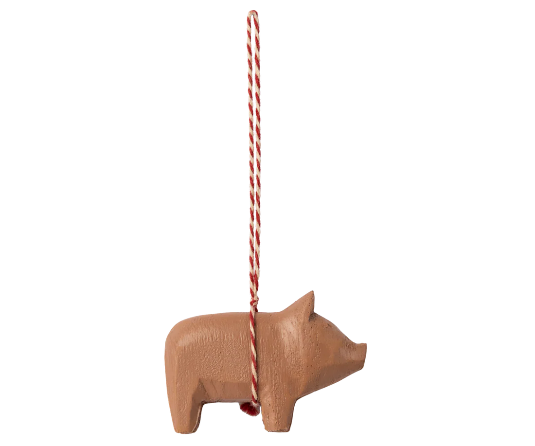 Maileg Holz Schweineornament