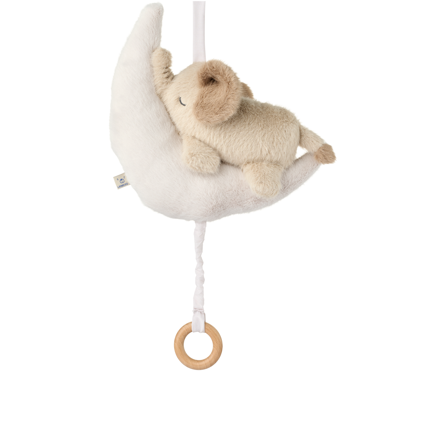 Liewood Musik-Mobile Mandy - Babyelefant auf Mond in Mist/Sandy