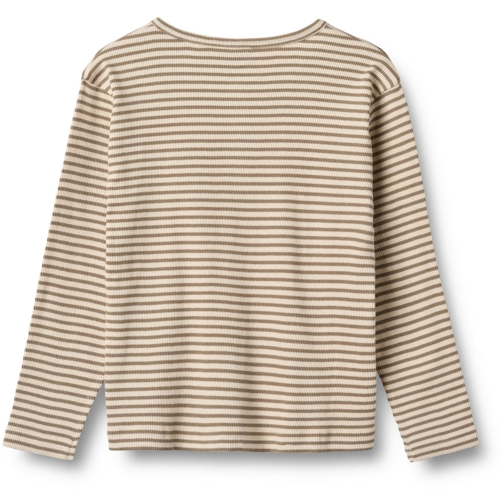 Wheat Langarmshirt Morris "Stone Stripe"