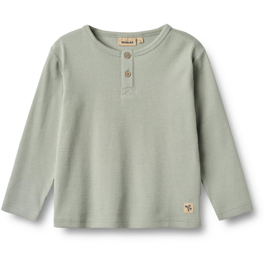 Wheat Langarmshirt Morris "Morning Mist"
