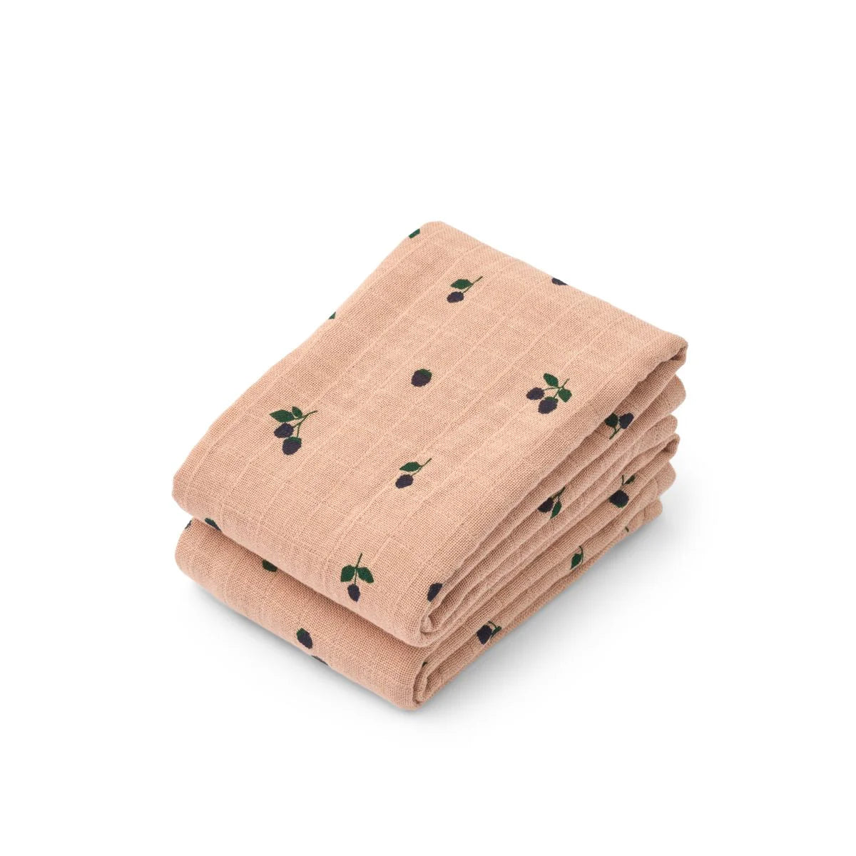 Liewood Mulltücher Lewis 2er-Pack – Bio-Baumwolle – Mini Berry / Pale tuscany