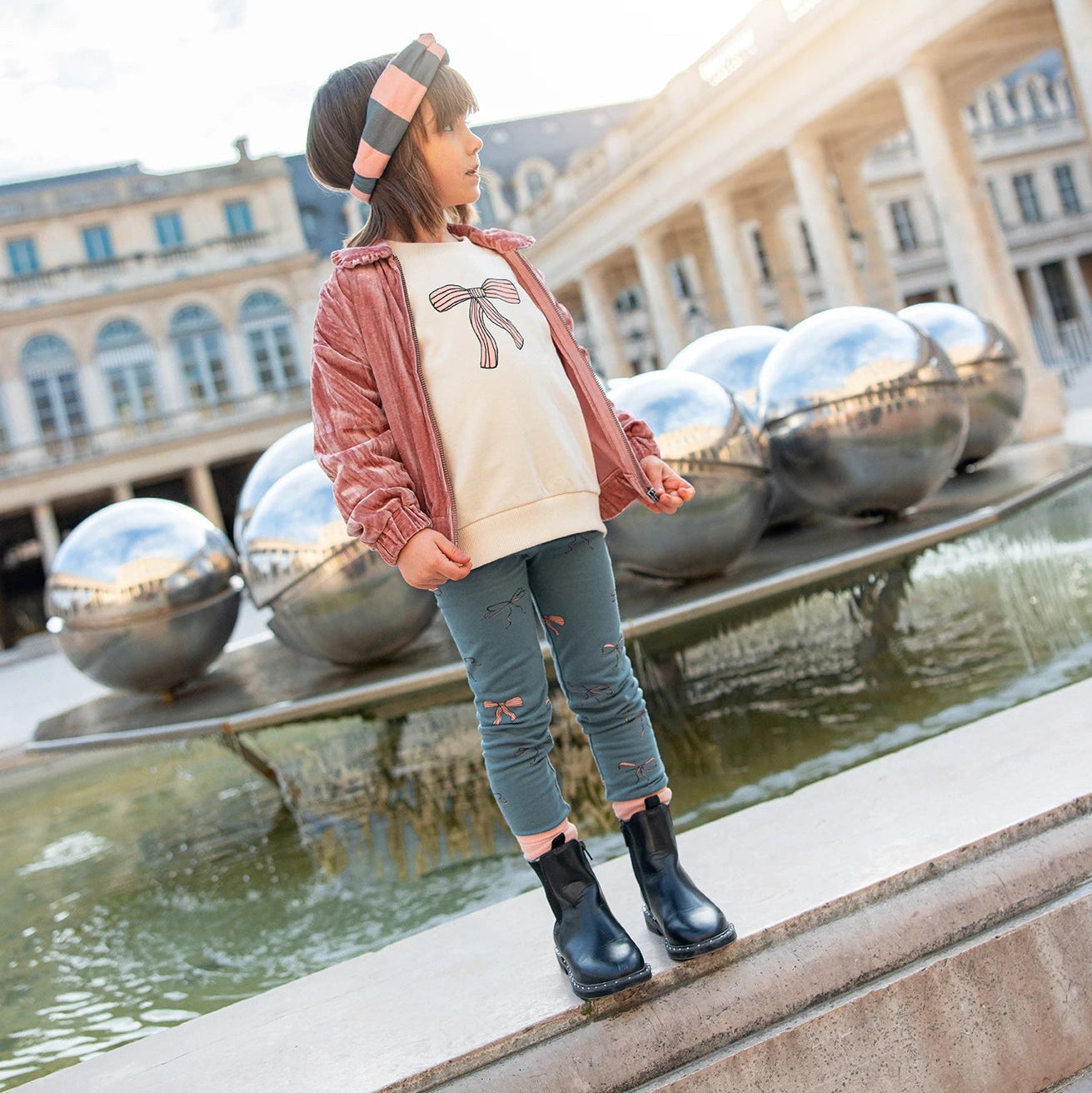 Sproet & Sprout Winter Leggins Bow
