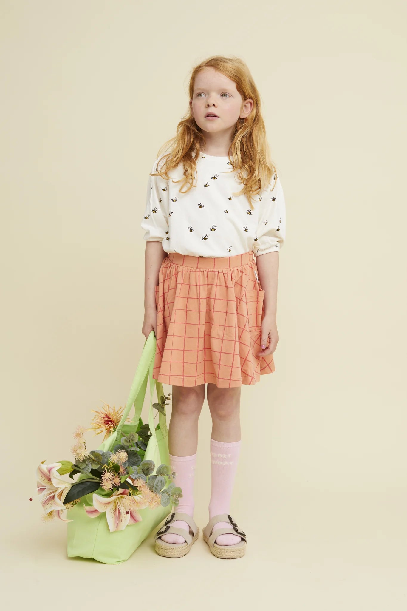 Sproet & Sprout Skirt Pockets Check Print