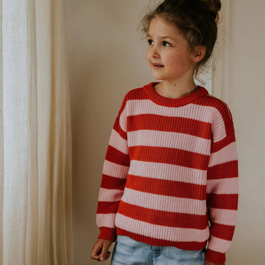 Yuki Stripes Knitted Sweater Lemonade