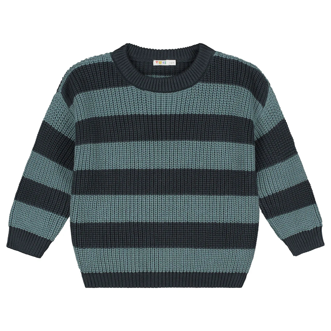 Yuki Chunky Knitted Sweater - Blue Monday