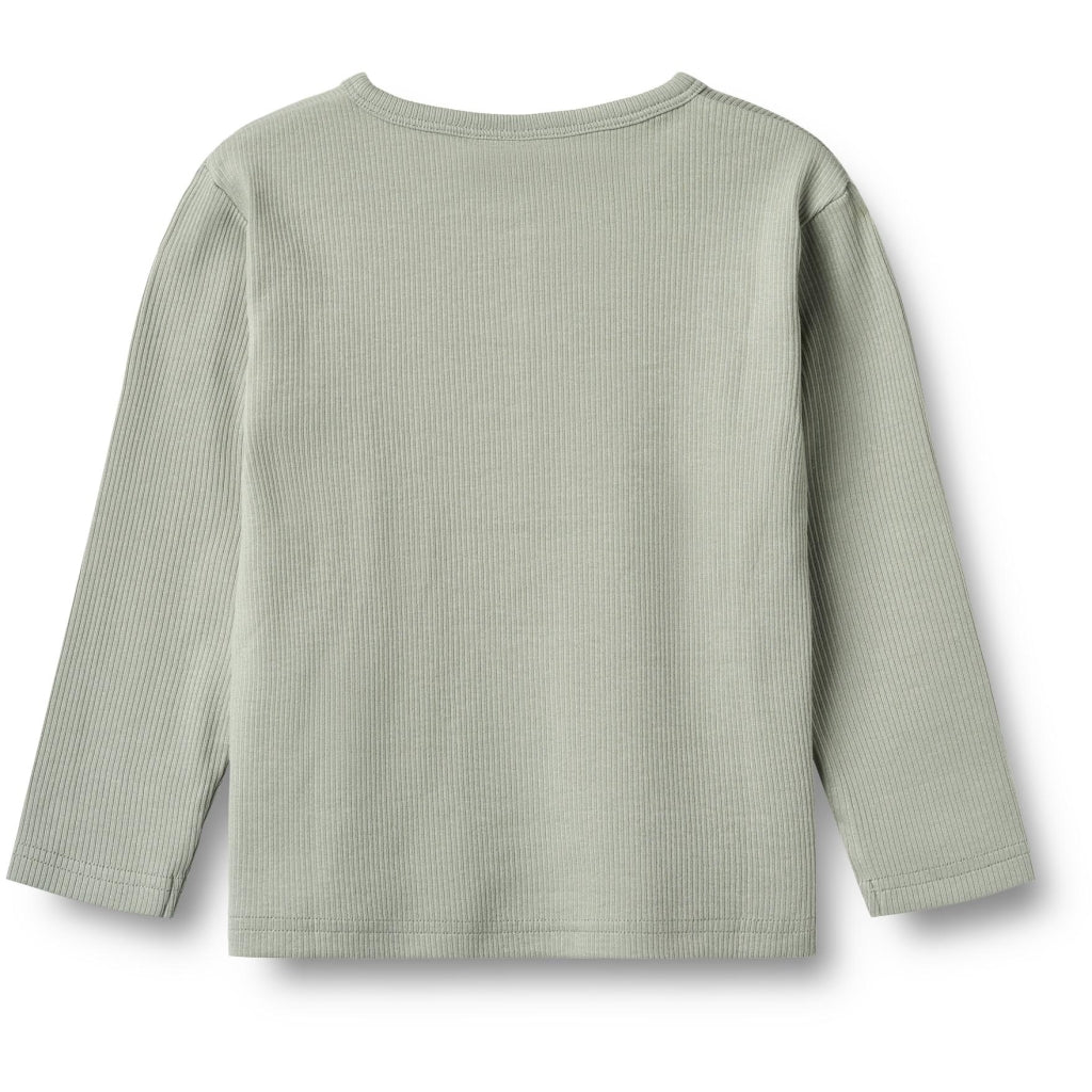 Wheat Langarmshirt Morris "Morning Mist"