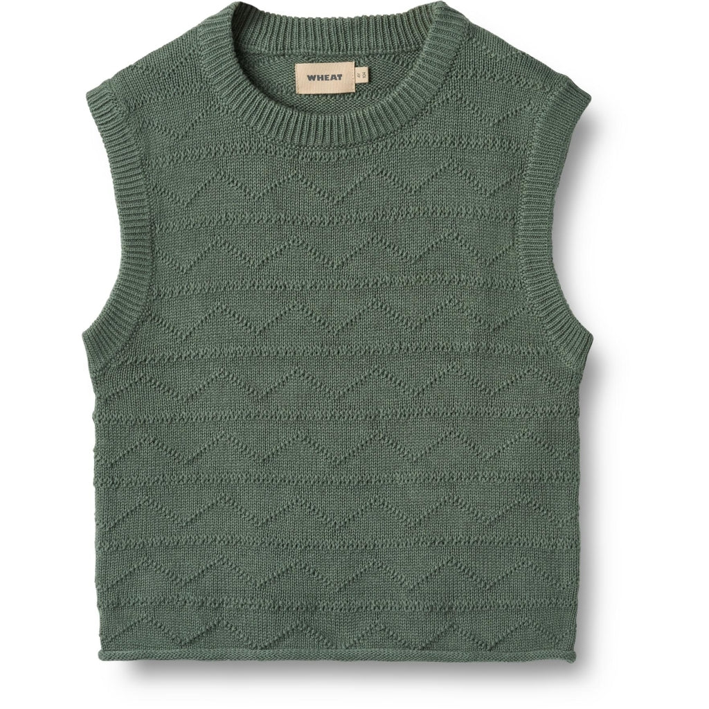 Wheat Strickweste Bobby "Duck Green"