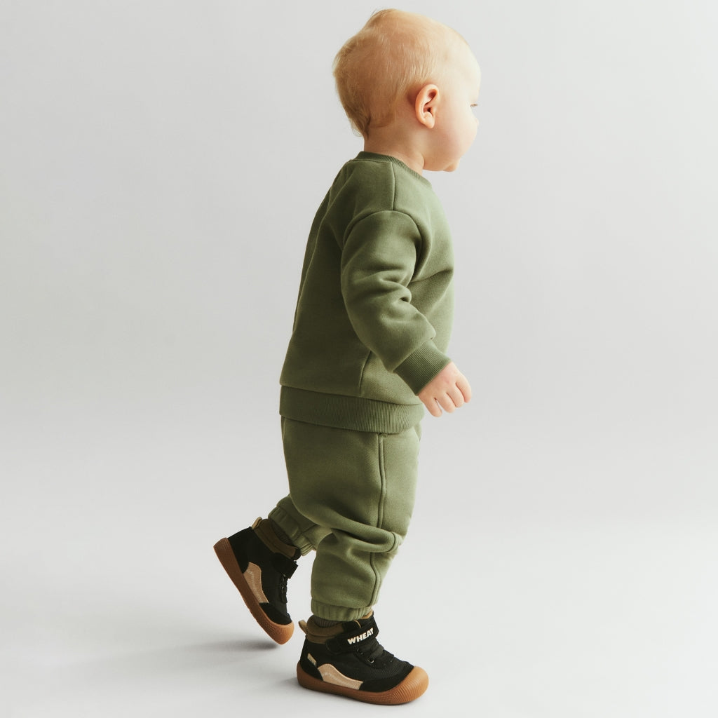 Wheat Sweatshirt Langarm Willi "Dusty Green"