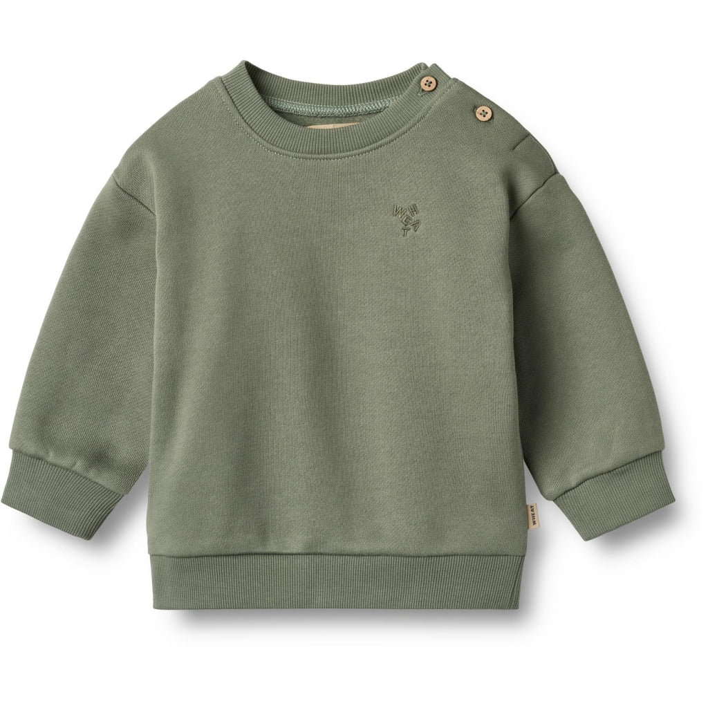 Wheat Sweatshirt Langarm Willi "Dusty Green"