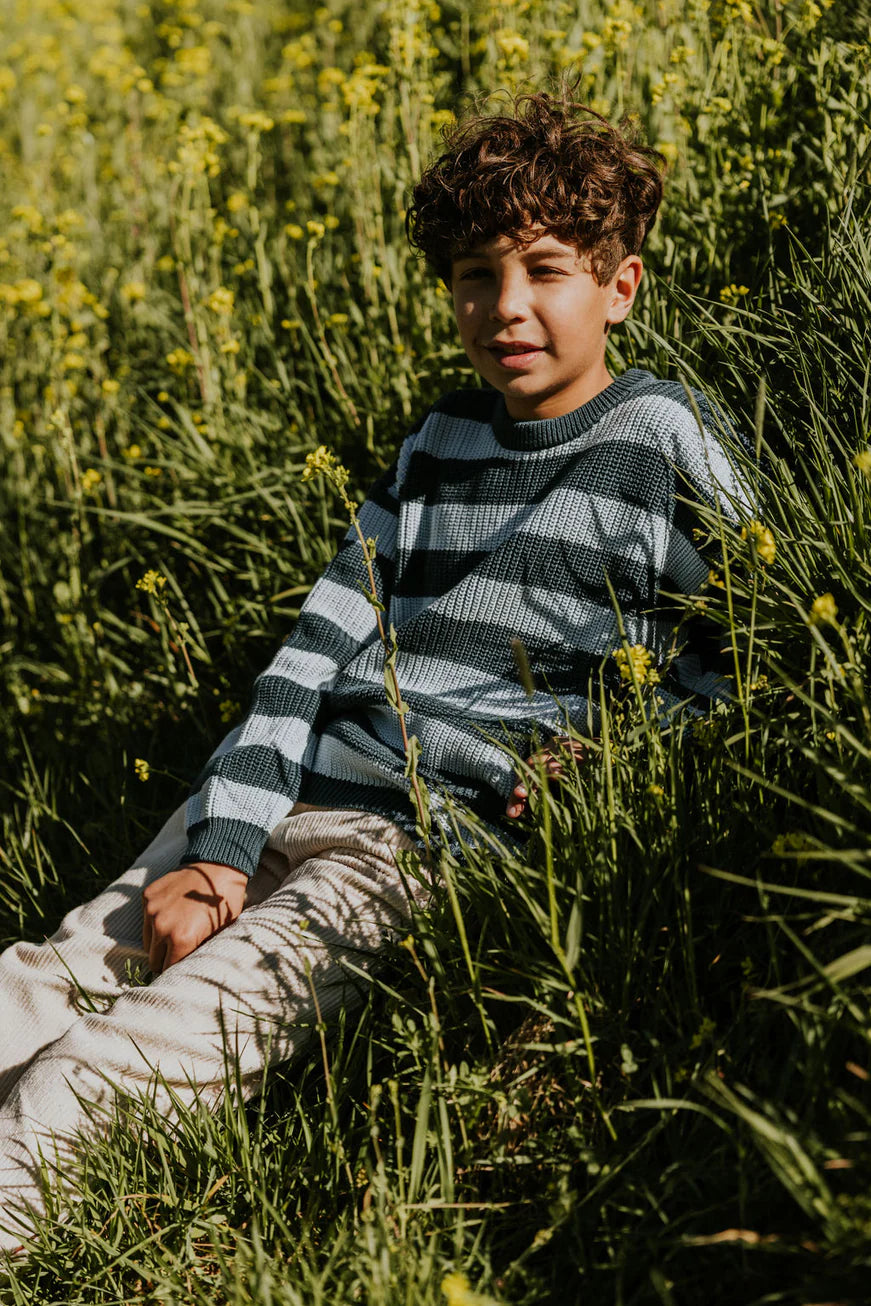 Yuki Strickpullover "Blue Bird"