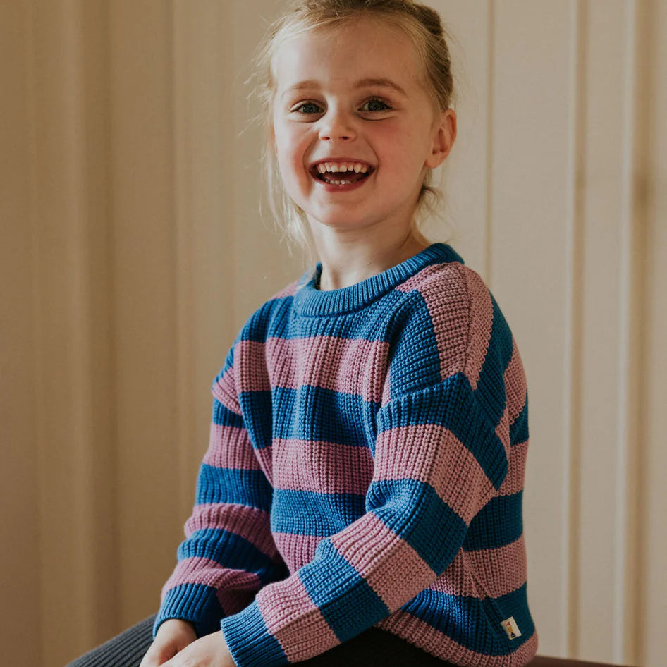 Yuki Chunky Knitted Sweater - Cotton Candy