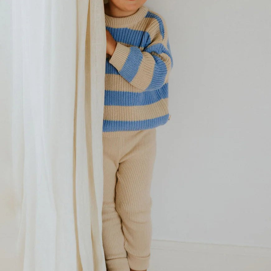 Yuki Leggins Fine Rib "Cream"